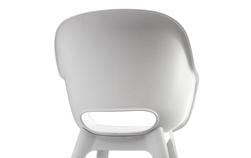 Akola Stuhl - 2er Pack - 55x56x80cm - Weiss