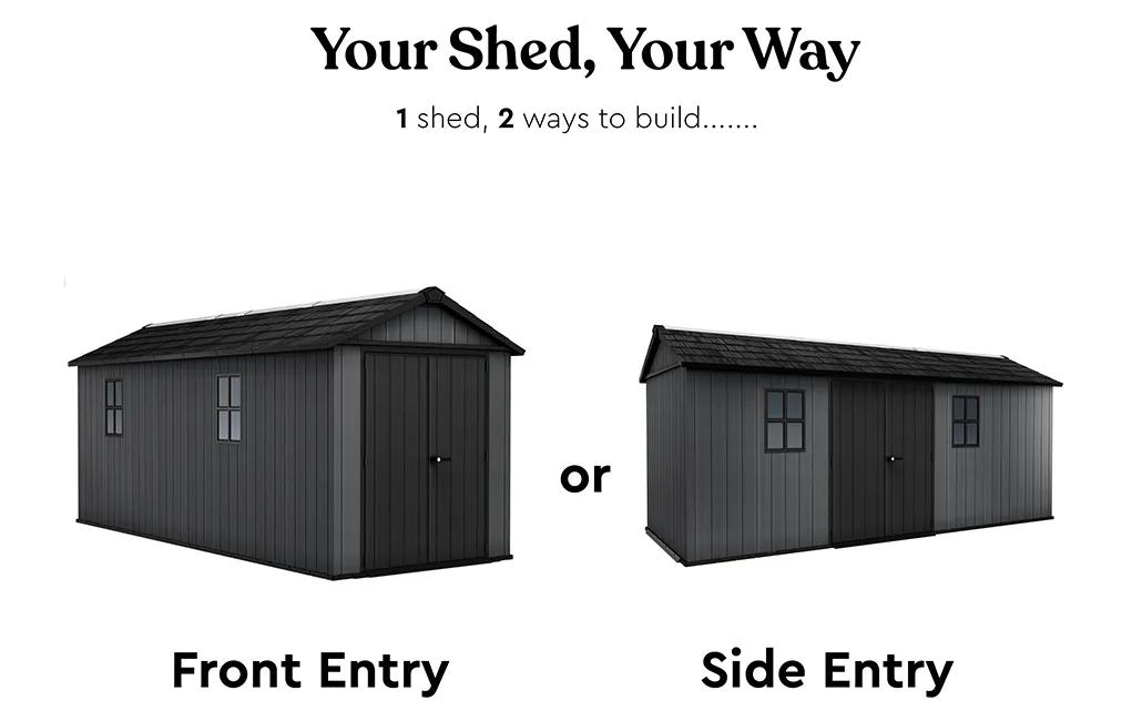 Newton Plus 17x7.5 Gartenhaus - 539x230x246cm