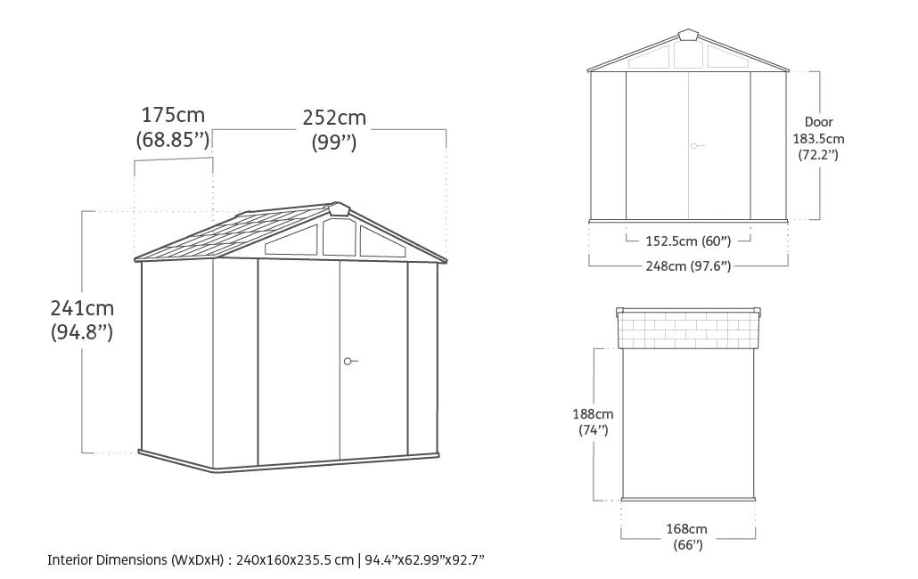 Summit 8x6 Gartenhaus  -
