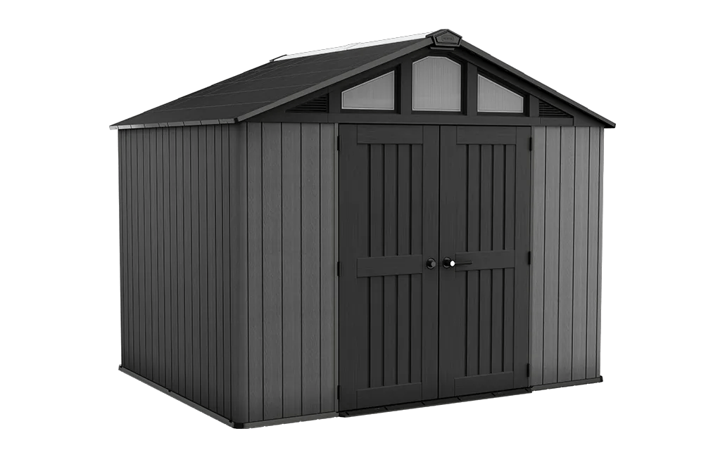 Stronghold 10x8 Gartenhaus - 305x243x251cm  - Grau