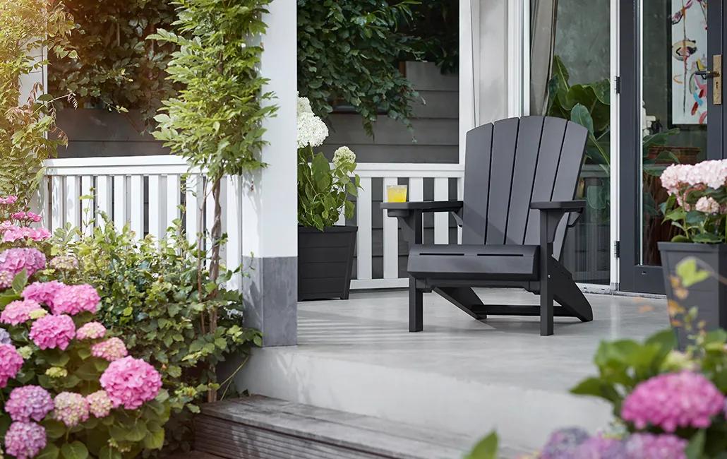 Alpine Adirondack - 81x80x96,5cm - Grau - Graphit