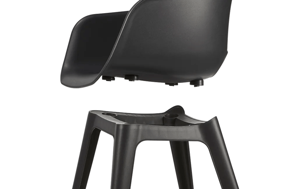Akola Stuhl - 2er Pack - 55x56x80cm - Weiss