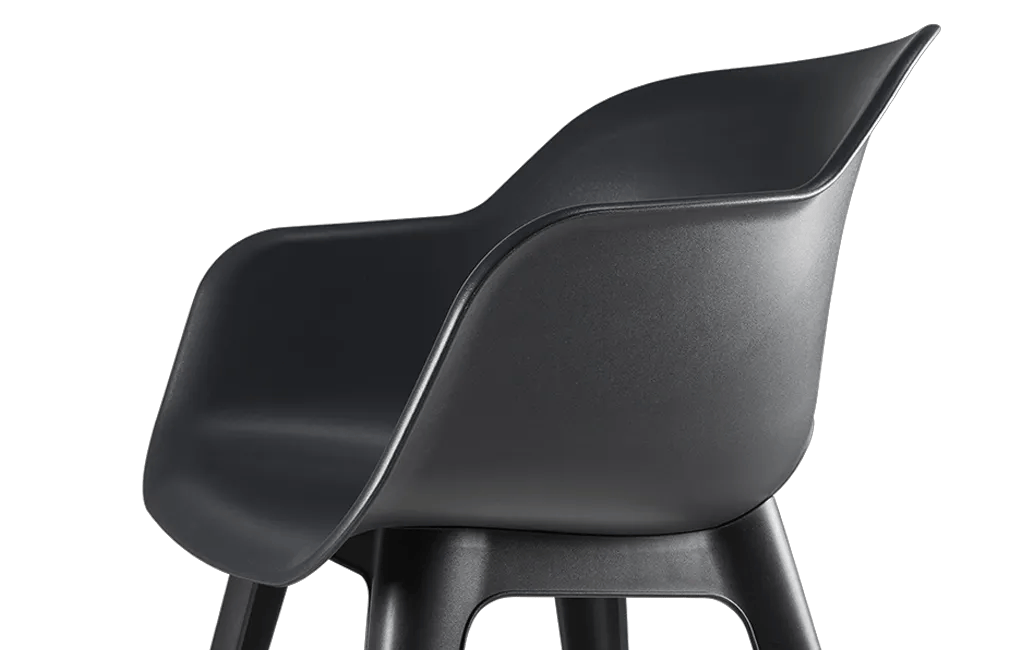Akola Stuhl - 2er Pack - 55x56x80cm - Weiss