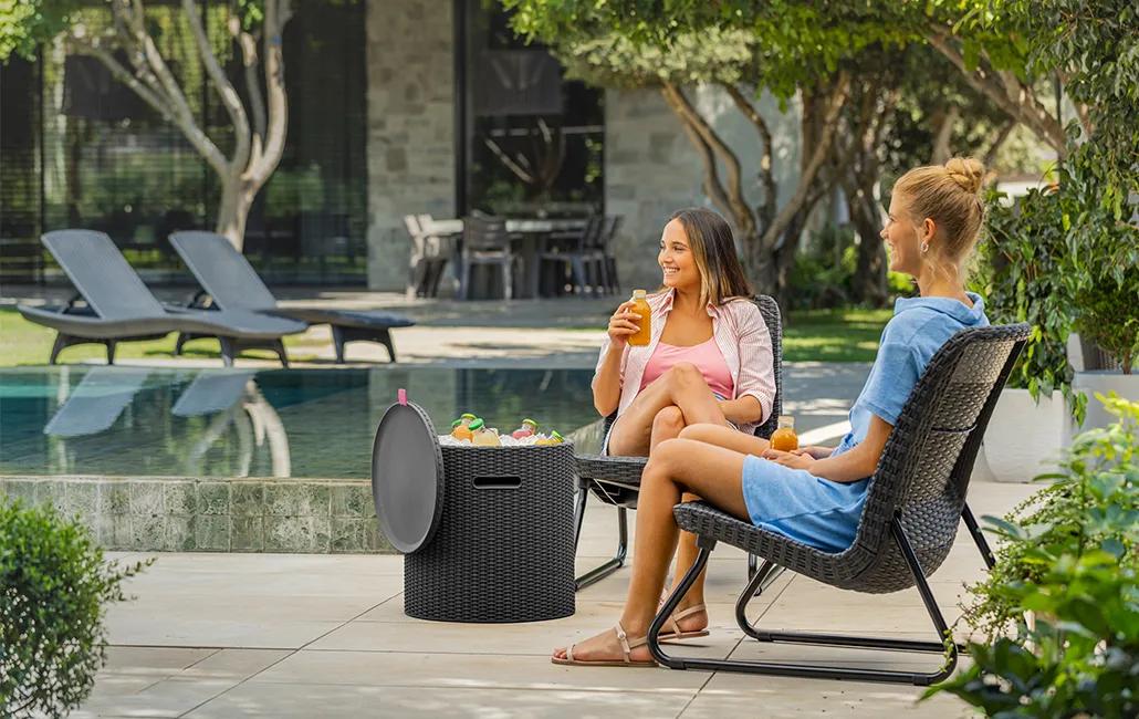 Rio Patio Set - 3-teilig - Graphit