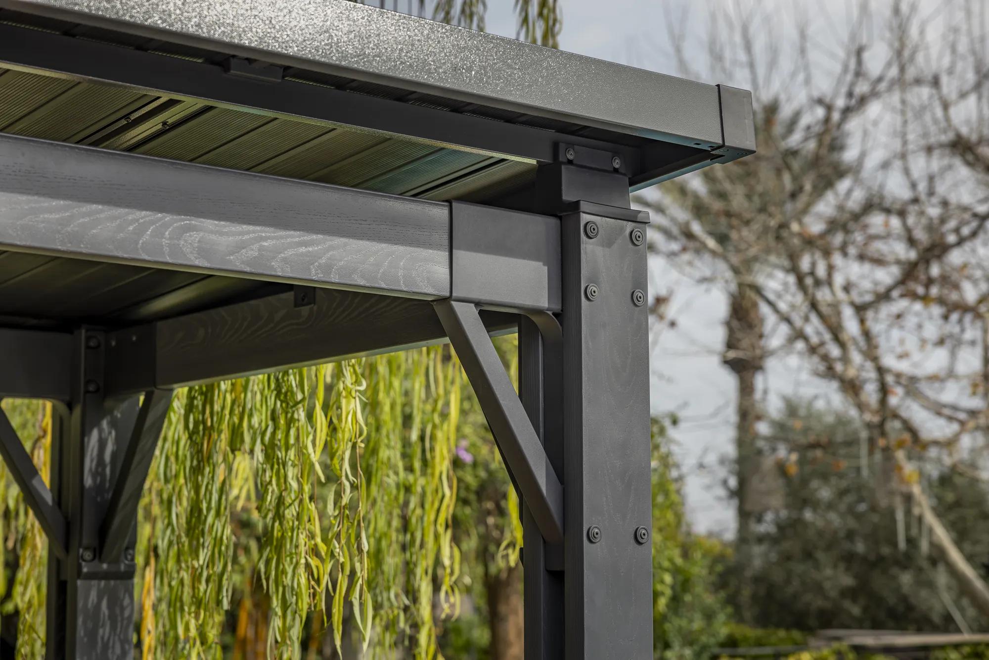 Signature Gril Gazebo - 248x200x238 cm - Hellbraun