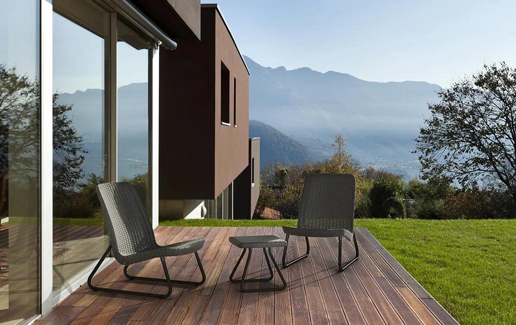 Rio Patio Set - 3-teilig - Graphit