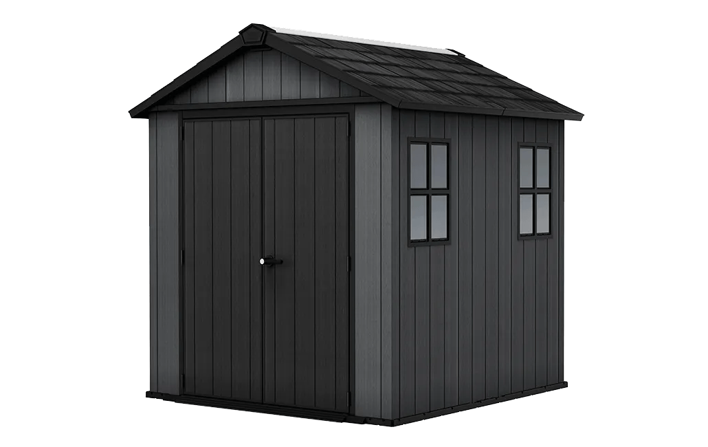 Newton Plus 7.5x7 Gartenhaus - 223x230x246cm - Grau