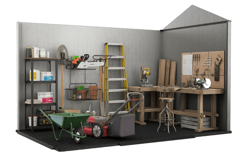Oakland  11x7.5 Gartenhaus - 350x230x253cm - Graubraun