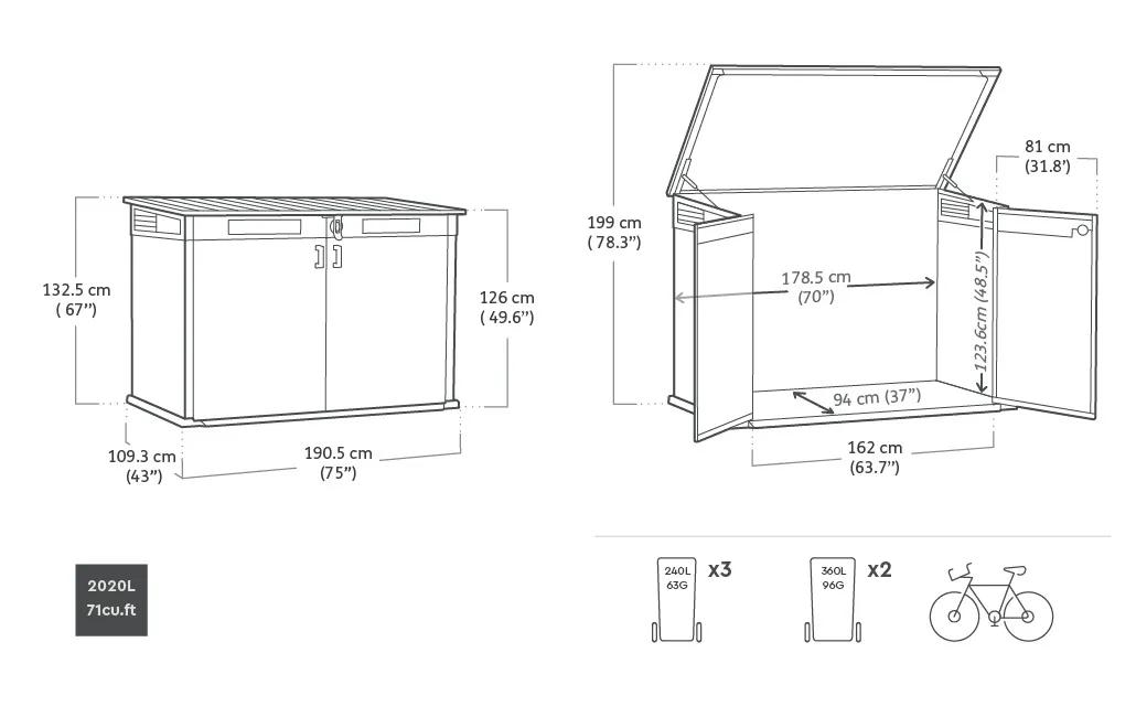 Signature Mega 2020L Multifunktionsbox - Palisander