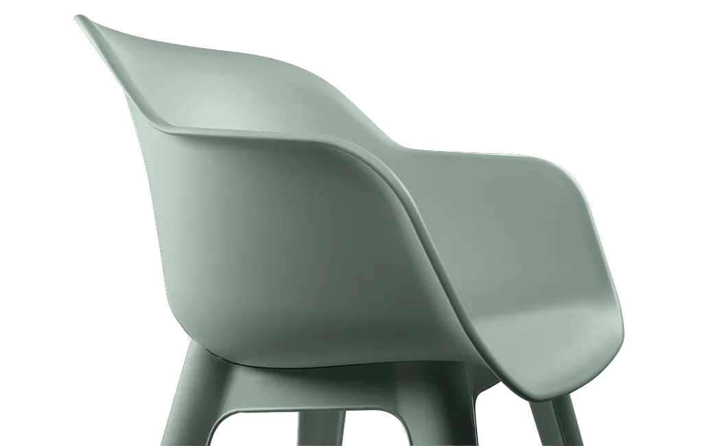 Akola Stuhl - 2er Pack - 55x56x80cm - Weiss