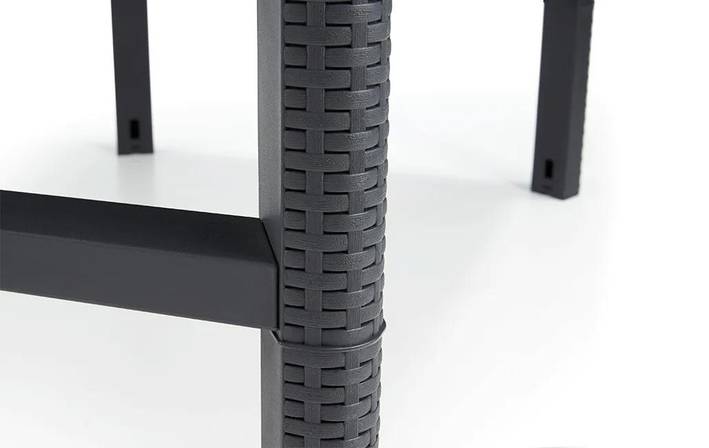 Lyon Verstellbarer Tisch -116x71,5x40/66cm - Graphit