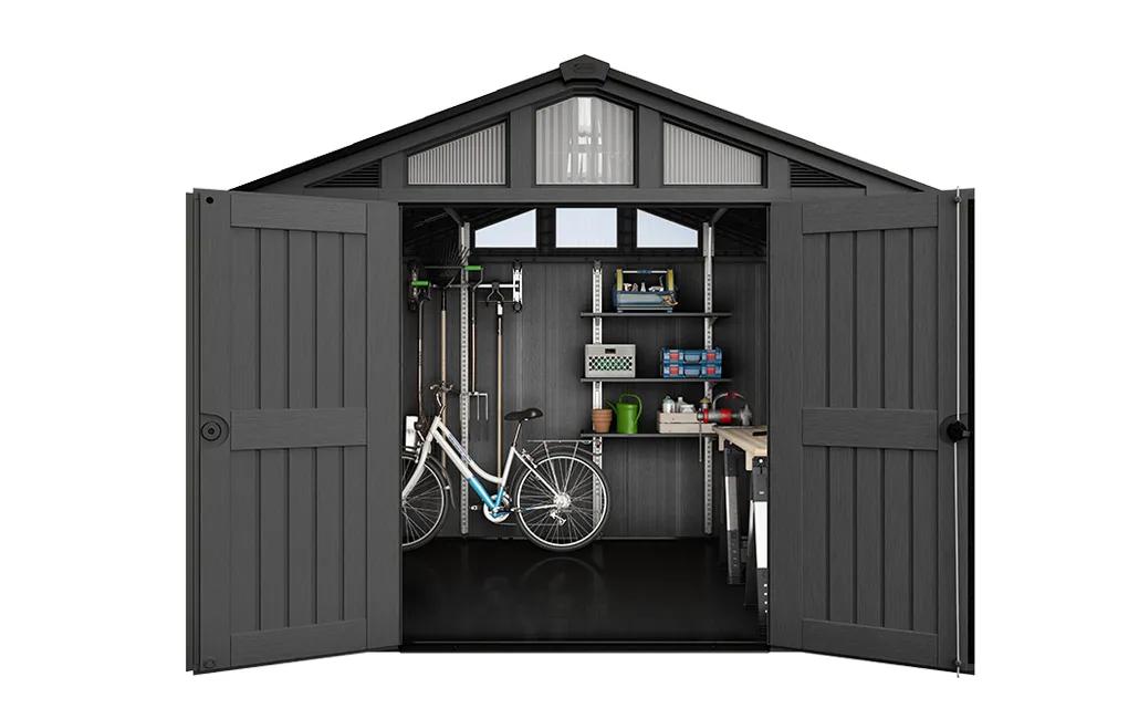 Stronghold 10x8 Gartenhaus - 305x243x251cm  - Grau