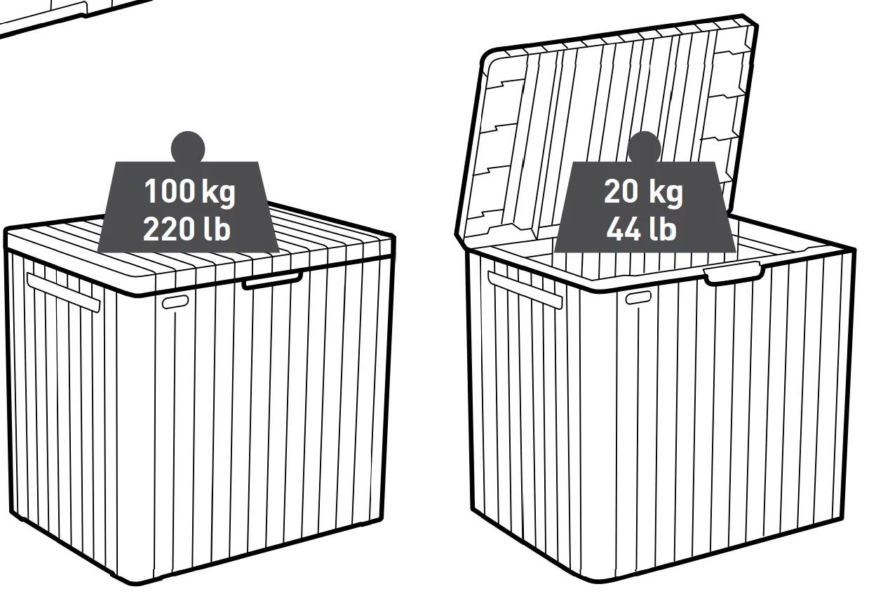 City Aufbewahrungsbox 113 L - Graphit