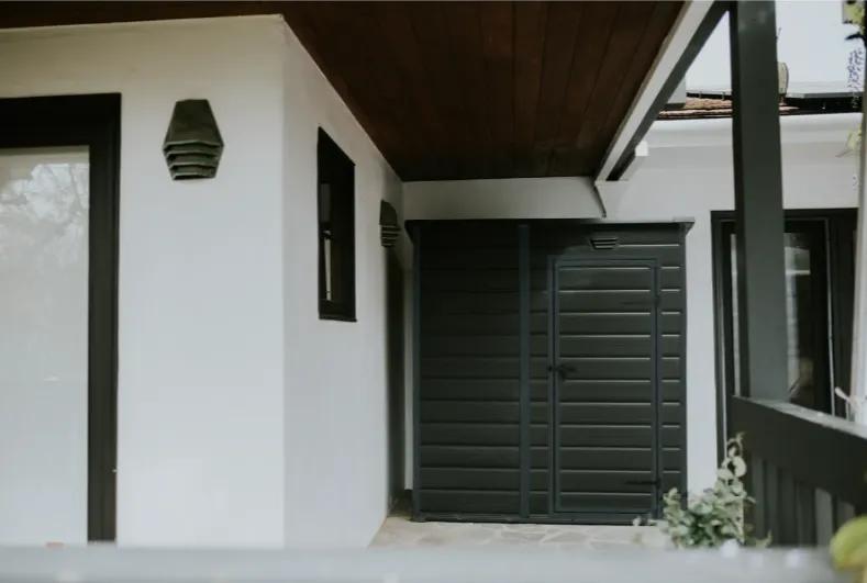 Essential 6x4 Gartenhaus - Dunkelgrau