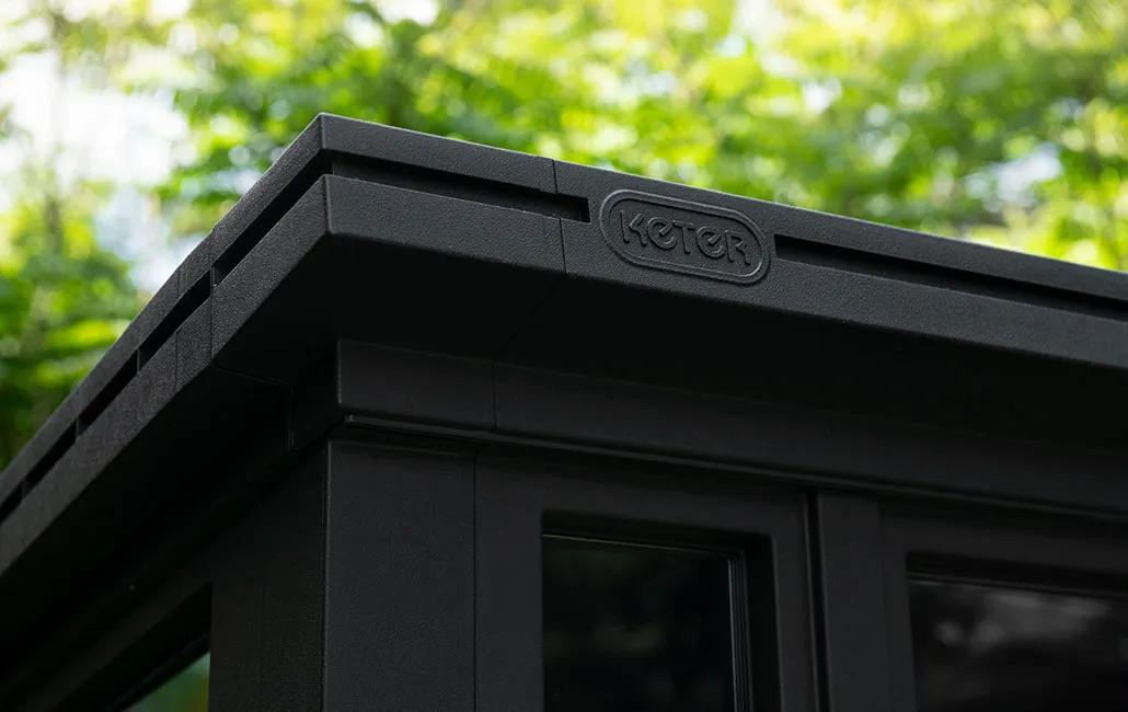 Signature 9x7 Gartenhaus - 279x218x226 cm - Walnuss