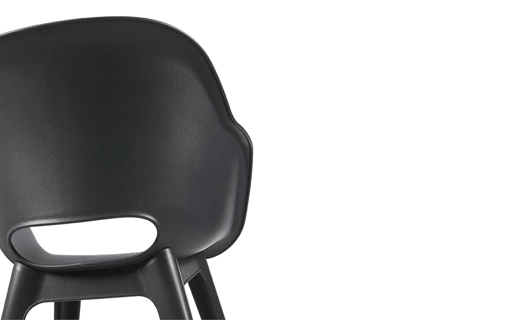 Akola Stuhl - 2er Pack - 55x56x80cm - Weiss