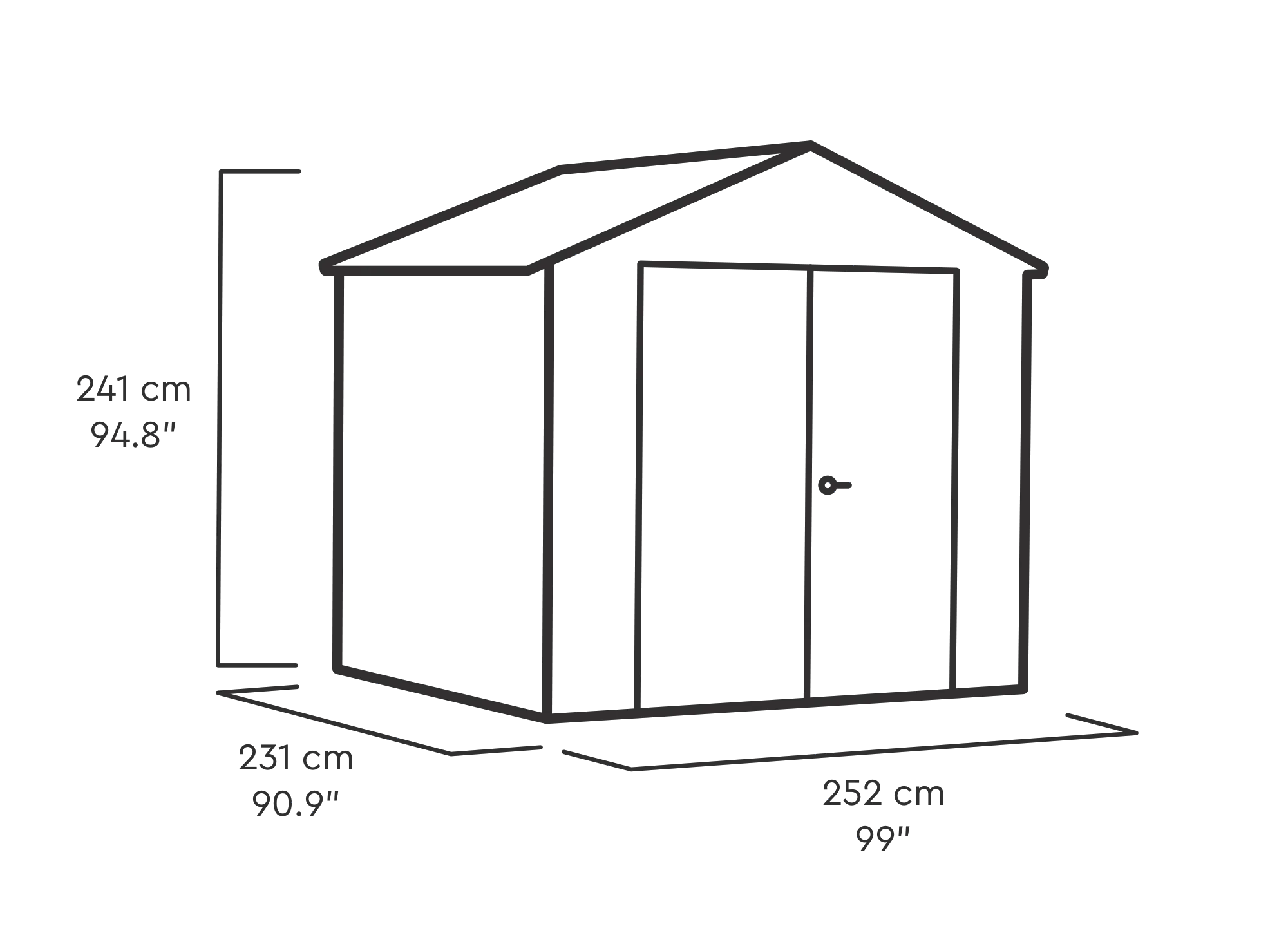 Summit 8x8 Gartenhaus -